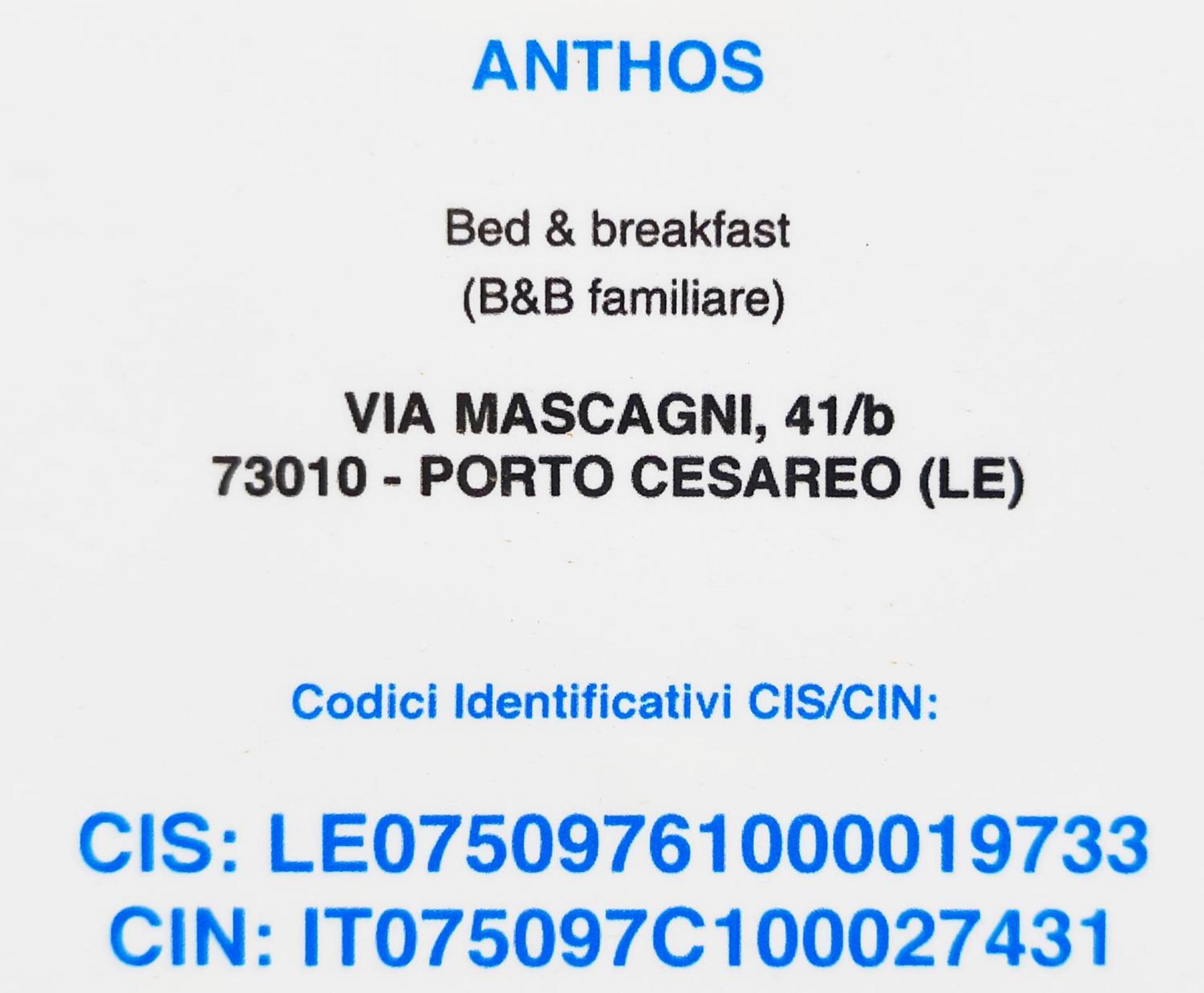 Bed Anthos Porto Cesareo住宿加早餐旅馆 外观 照片